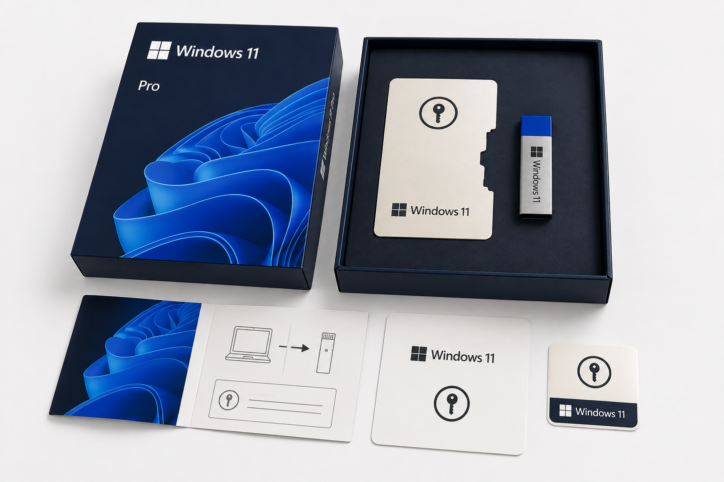 Windows 11 Pro Fysisk Box med USB + Norton AntiVirus