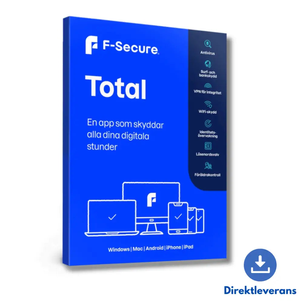 F-Secure Total - 3 enheter / 1 år