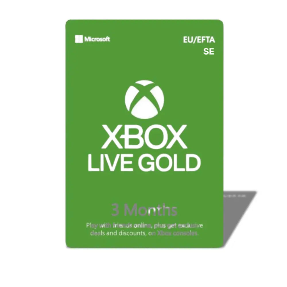 Microsoft Xbox Live Gold | 3 Månader (SE)