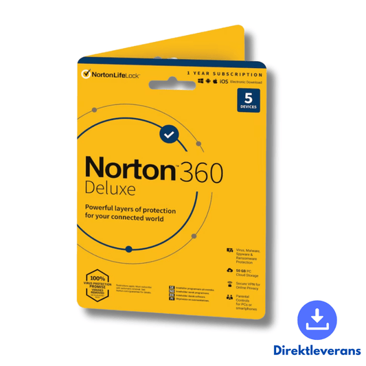 Norton 360 Deluxe | 1 År | 5 Enheter