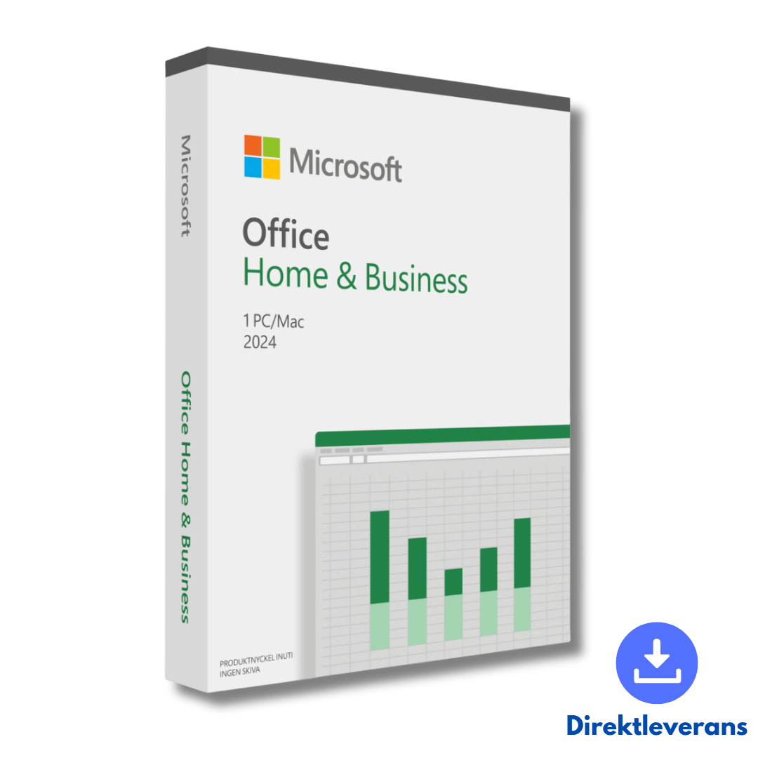 Microsoft Office Home & Business 2024 | Aktivera Direkt | PC/MAC