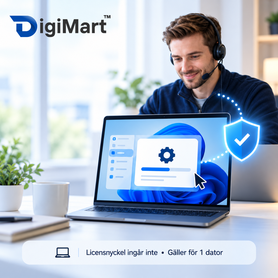 Fjärrhjälp - Vi hjälper dig installera & aktivera