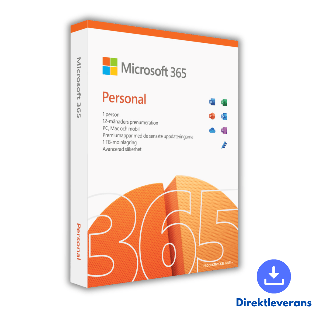 Office 365 Personal Pris Billigt Svenska