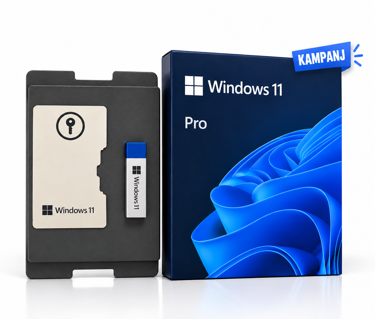 Windows 11 Pro┃Fysisk Box &  USB