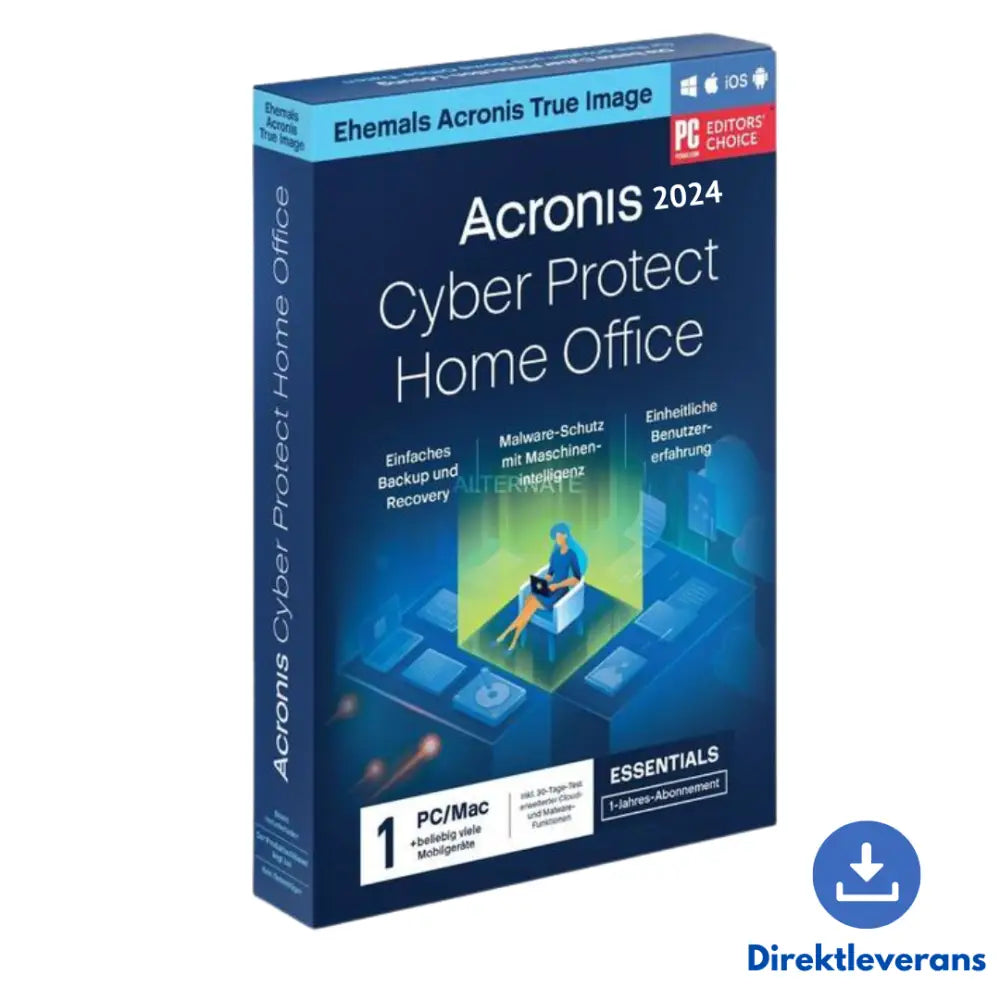 Acronis Cyber Protect Home Office Essentials 2024 (1 År)