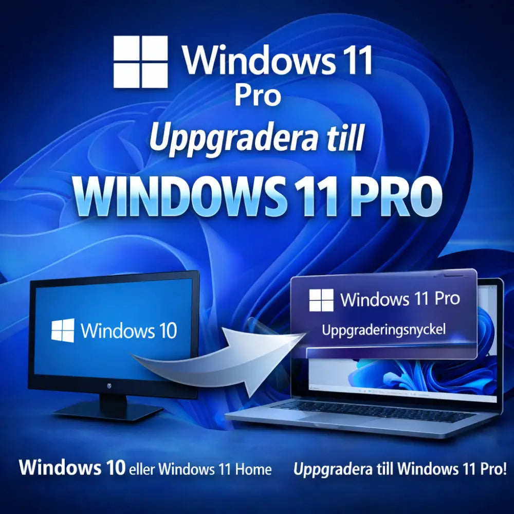 Microsoft Windows 11 Pro Licens | Retail (Aktivera Direkt) - Uppgraderbar från tidigare versioner